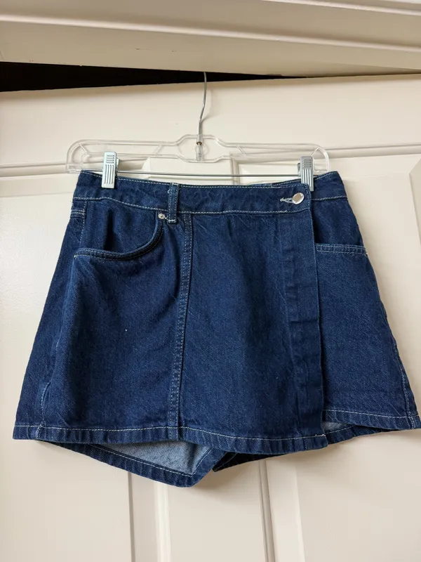 Zara Dark Denim Skort - Image 5