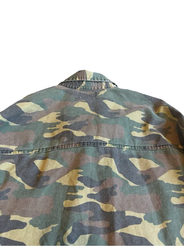 Sundry Button-Down Camo Jacket Shacket Layering 100% Cotton Streetwear Sz Large - Image 11