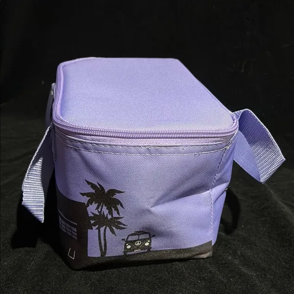 Trader Joe's Purple Mini Insulated Tote Bag NWT Lavender - Image 2