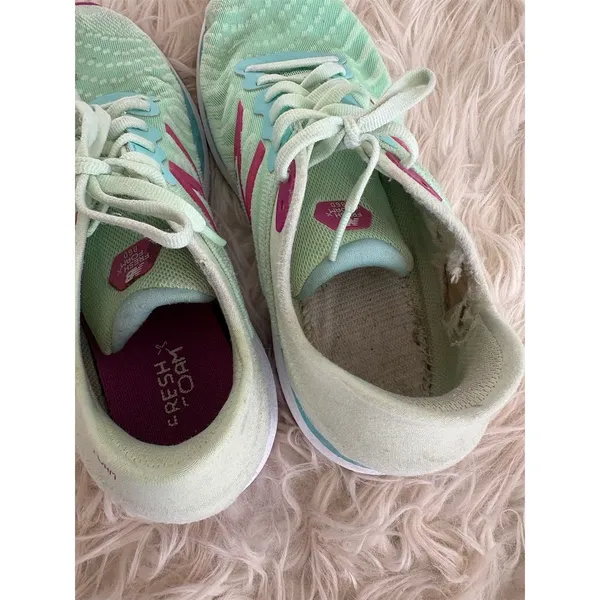 New Balance Fresh Foam 860v11 Women's Running Shoes Size 5‎ Mint/Pink - Image 6