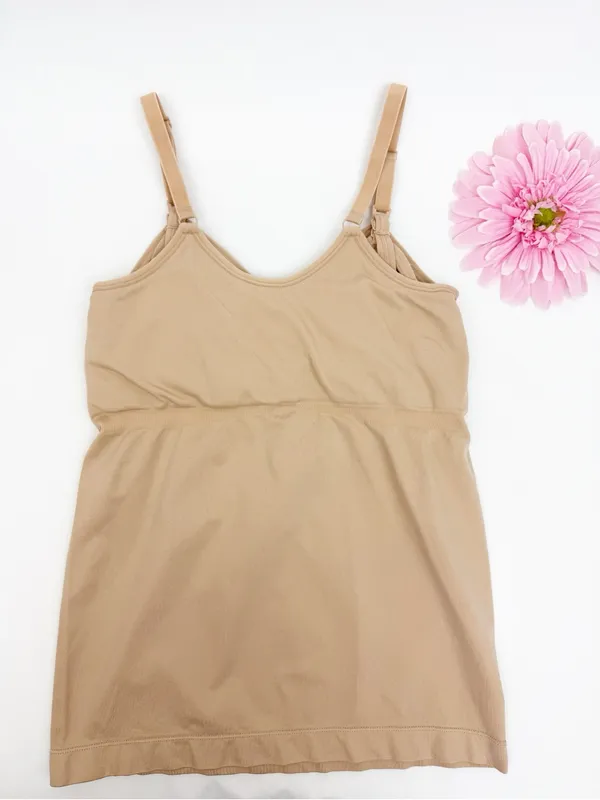 Kindred Bravely Simply Sublime® Maternity & Nursing Tank Beige Tan Nude - Image 10