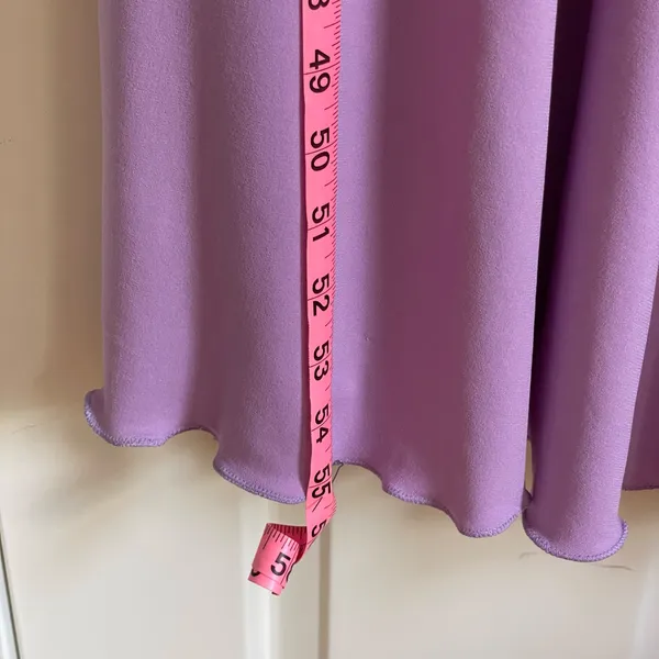 Evanese Lavender Maxi Dress L Off Shoulder Ruched Formal Evening Made USA - Image 5