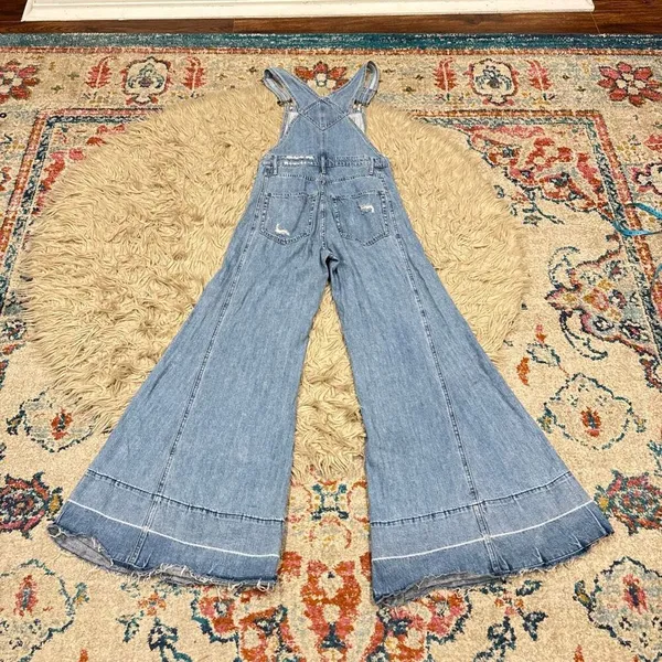 Show me your Mumu wide leg flare overalls size small - Image 8