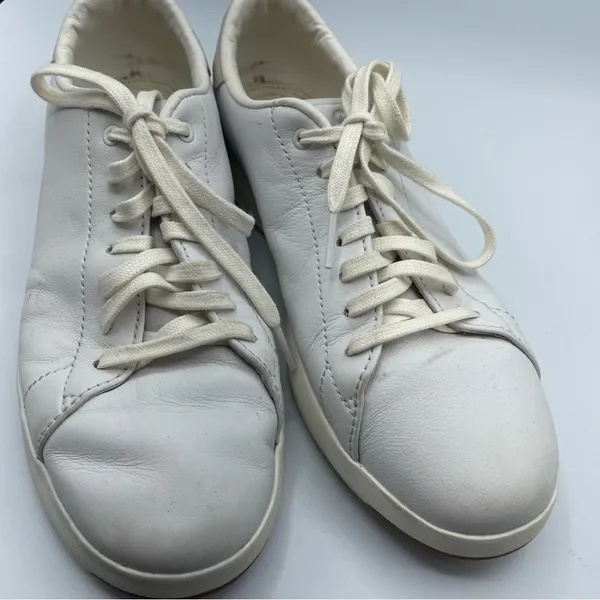 Cole Haan Grandpro White Leather Lace Up Sneakers Womens 9 Flats Shoes Classic - Image 8