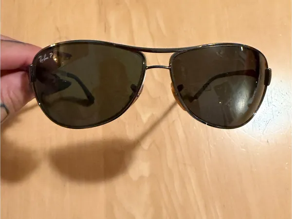 Ray-Ban RB3342 Warrior- sporty wrap-around aviator sunglasses polarized - Image 2
