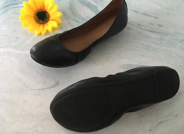 Black Ballet Flats, Size 7 1/2 - Image 4