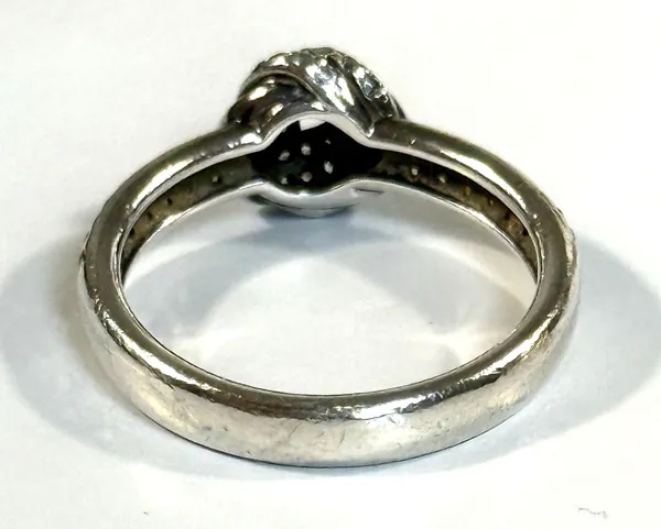 Authentic Pandora Retired Sparkling Love Knot Ring 190997CZ Silver 925 CZ US 6 - Image 3