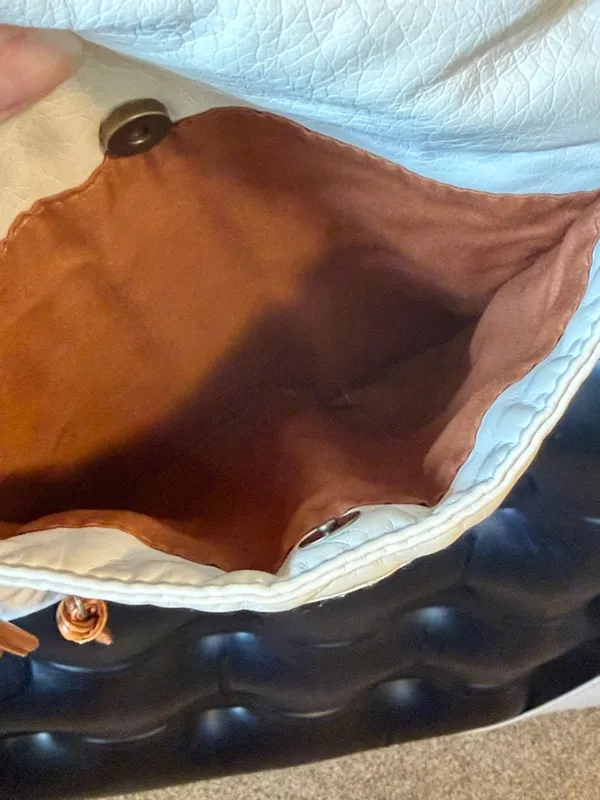 💋💋💋3 for 12$💋💋💋Women's Bueno CreamCrossbody Bag with Brown Tassel Accents - Image 10