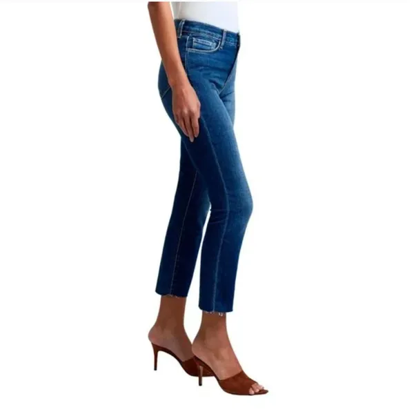NEW L'AGENCE Sada Slim Cropped Jeans‎ in Sequoia - Image 2