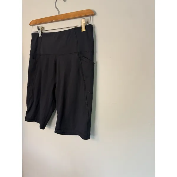 Gottex Black High Rise Biker Shorts With Pockets Women's Sz M - Image 3