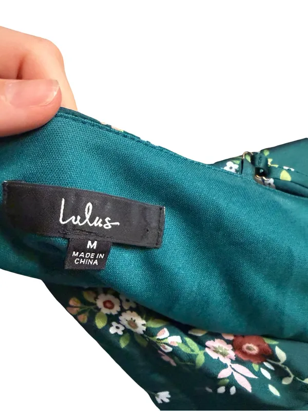 🌿 Lulus Floral Halter Mini Dress Medium‎ 🌿 - Image 5