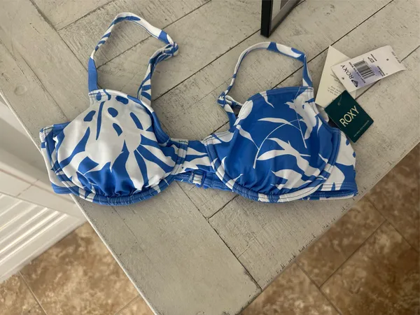 Roxy Bikini Top Blue Floral - Image 4