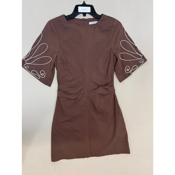 Mon Renn Essie brown Mini Dress Small - Image 3