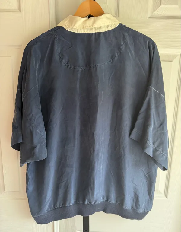 Christian Dior Monsieur Vintage 90s Polo Shirt Men's 100% Silk Size: L - Image 2