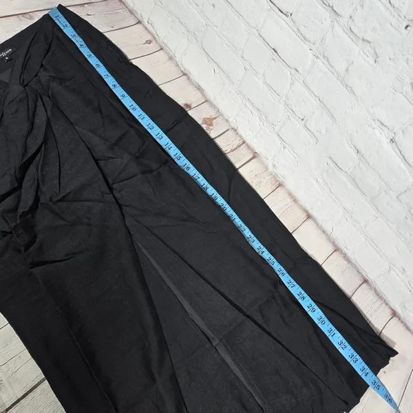 Area Stars Neela Skirt‎ Black Linen Blend Knot Front Slit Midi Skirt Small NEW - Image 6