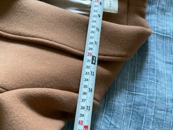 Sézane James wool Coat camel SZ38 bust40 US6 - Image 6
