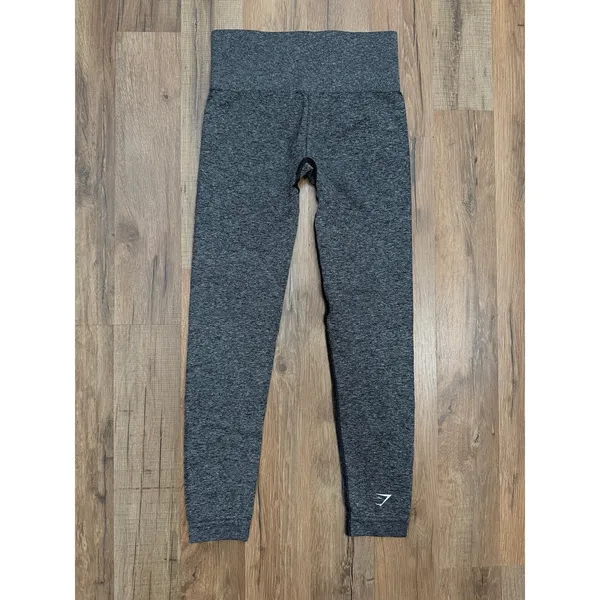 Gymshark Seamless High Waist Leggings Gray XS‎ Athletic Workout Yoga Gym - Image 3