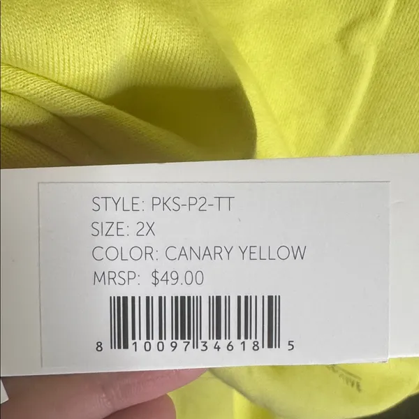 NWT PSK Collective Canary Yellow Sweatshirt & Joggers Set Size 2X | Athleisure - Image 8