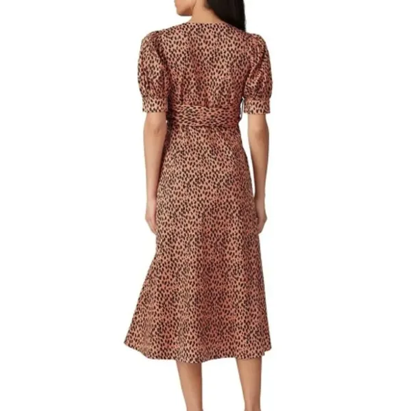 EUC Love, Whit by Whitney Port Dotted Puffed Sleeve Dress Size Medium - Image 2