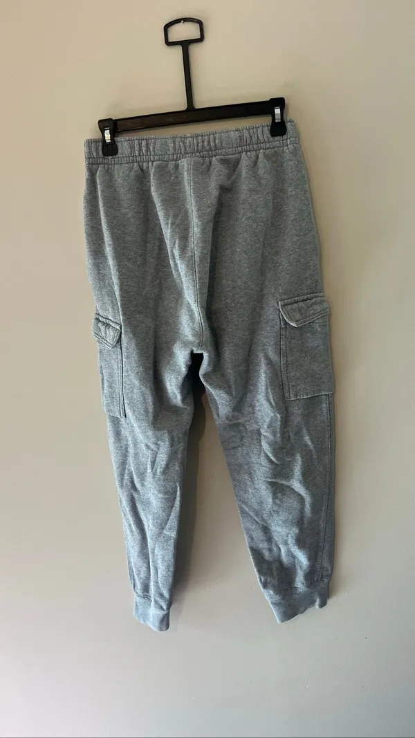 Nike Gray Fleece Cargo Sweatpants Joggers Utility Pants Small S CD3129-063 - Image 4