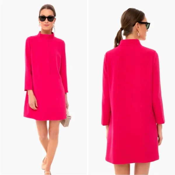 NEW Tuckernuck‎ Fuchsia Stretch Crepe Avery Dress size small - Image 7