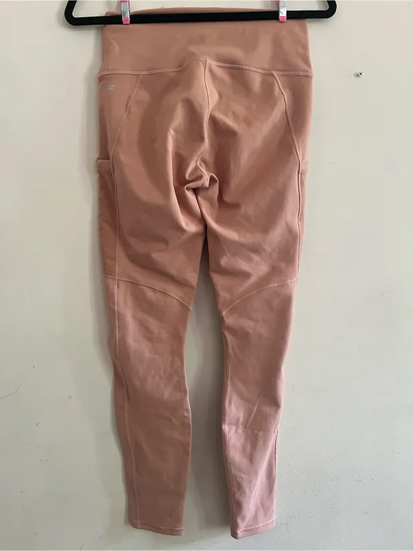Fabletics Beige PowerHold High Rise Leggings Medium Pilates Neutral - Image 3