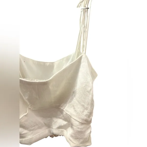 Zara Satin Effect cropped Top with Tie shoulders - Image 7