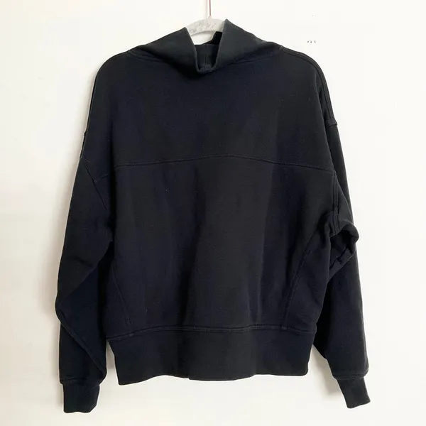 Alo Yoga Hazy Mock Neck Pullover Black XS - Image 5