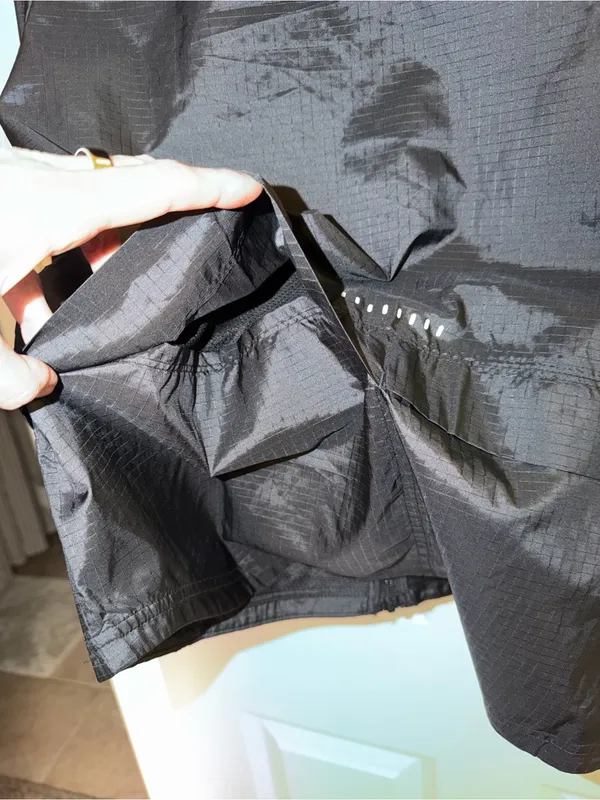 Women’s Nike Black Windbreaker Jacket with Reflective Dots. Sz MD - Image 4