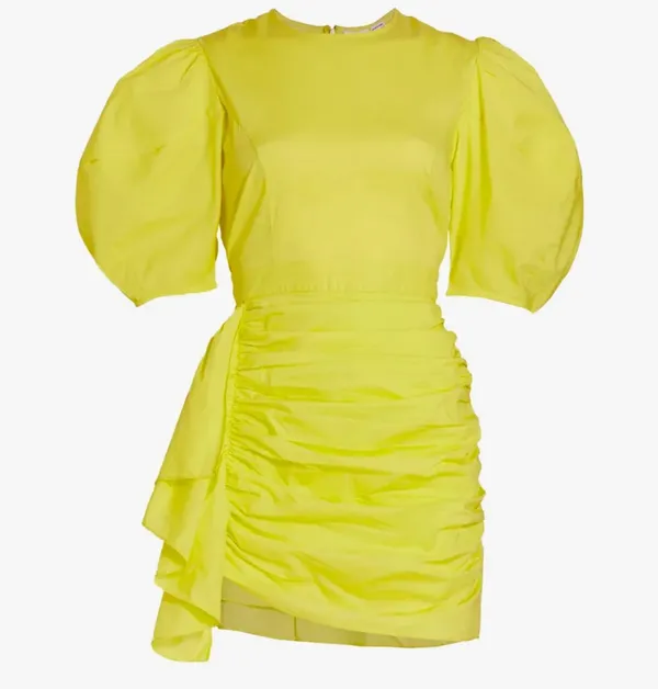 Yellow Ruched Dress By Strut And Bolt - Image 2