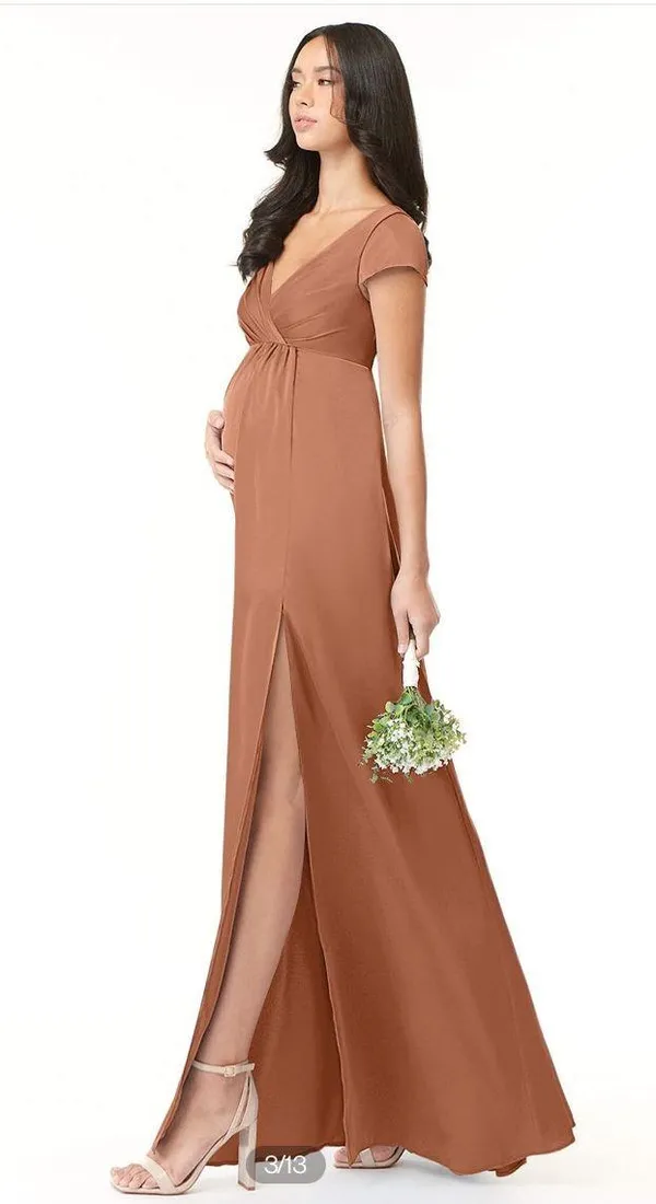 Azazie Bridesmaids Maternity Dress - Image 3