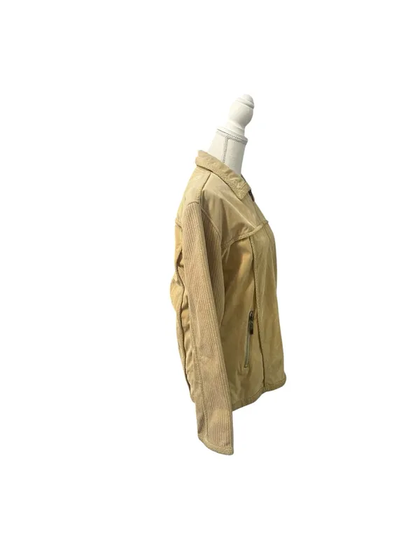 Tallino 18 Ladies Vintage Y2K Suede Leather Jacket Full Zip Lined XL Pockets - Image 3
