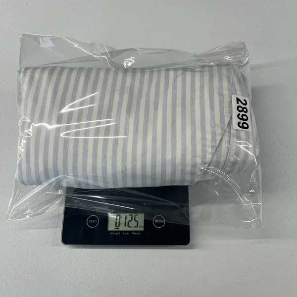 Gap Slim City Cropped‎ Pants Womens 8 White Blue Striped Cotton Tapered Leg - Image 16