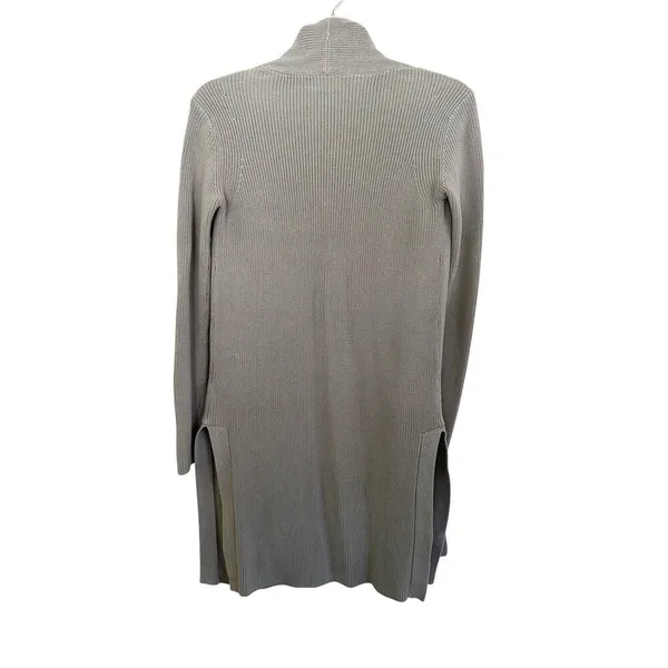 Wilfred Aritzia Womens Cardigan XS Gray Knit Open Front Sweater - Image 3