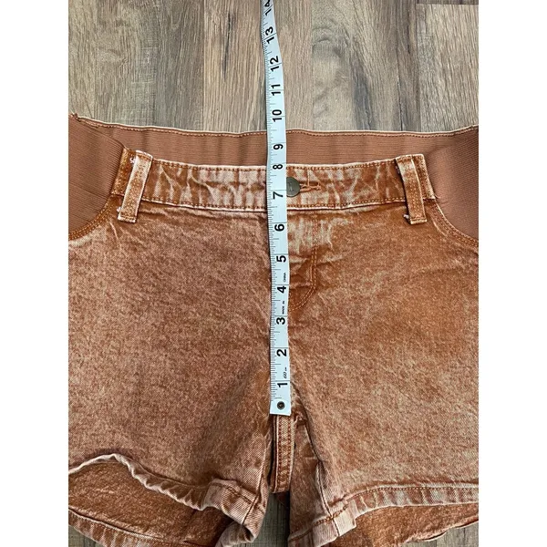 Isabel Maternity by Ingrid & Isabel‎ Denim Shorts Sz 4 High Rise Pregnancy - Image 7