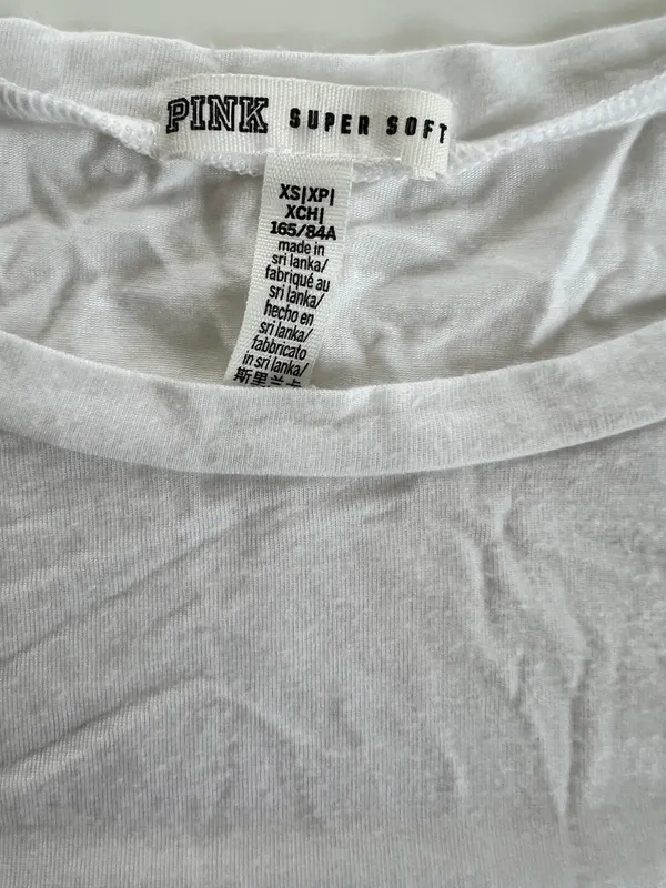 PINK Victoria's Secret white t shirt - Image 3