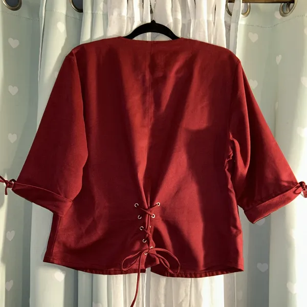 Harley Davidson Size XL Maroon 3/4 Sleeve Lightweight Jacket - Image 8