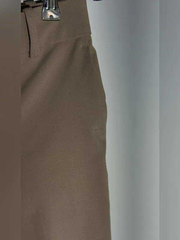 H&M Women's Straight-Leg High-Waist Trousers - Beige - Image 6