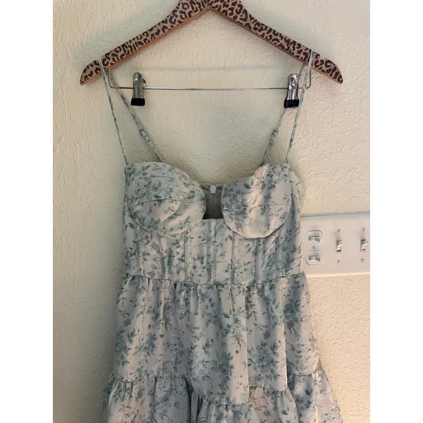MAISON AMORY The Windsor Maxi Dress in Light Blue Size Medium - Image 7
