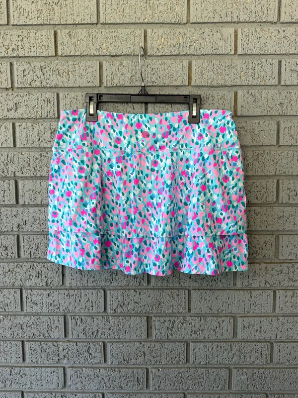 Lilly Pulitzer Luxletic Adlai Skort Multi Hottie Dottie Size Large Tennis Golf - Image 3