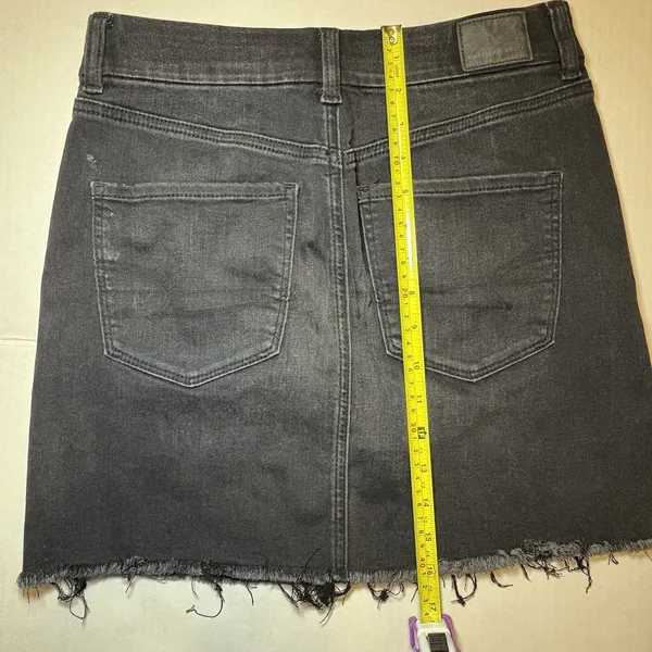 American‎ Eagle 2 Pc Bundle Black High Rise Mini Skirt 6 & Top Med Western Boho - Image 9