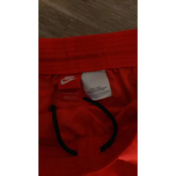 Nike Womens Orange Athletic Shorts With Black Stripe Accents - Lightweight - Image 3