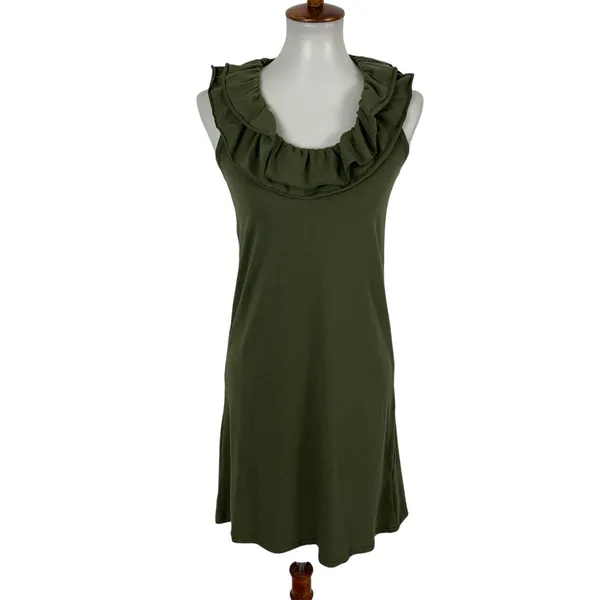 Capelli New York Dress Medium Green Short Sleeve NWT Work Party Retro - Image 2