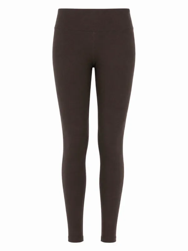 HUE Ultra Leggings With Wide Waistband in Brown Size Medium New - Image 2