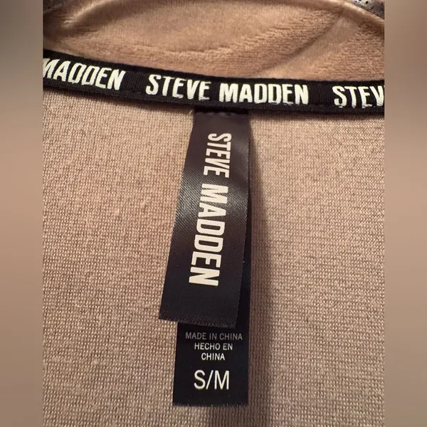 Steve Madden Women's Bathrobe Luxury Soft Velour Long Sleeve Robe with Pockets S - Image 9