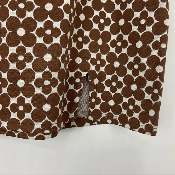 Hollister High Rise Brown‎ Floral Mini Skirt Size Medium - Image 2