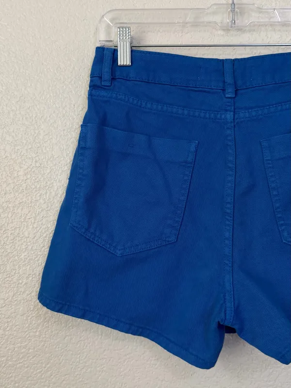 NWT Zara Blue Denim Wrap Asymmetrical Skort, Sz Small - Image 7