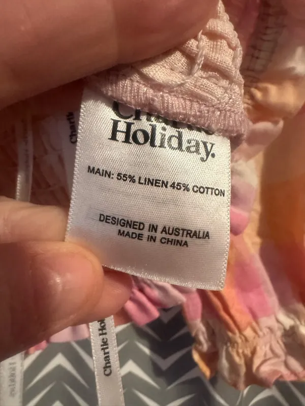 NWOT Charlie Holiday | Andrea puff-sleeve crop top, size S - Image 7