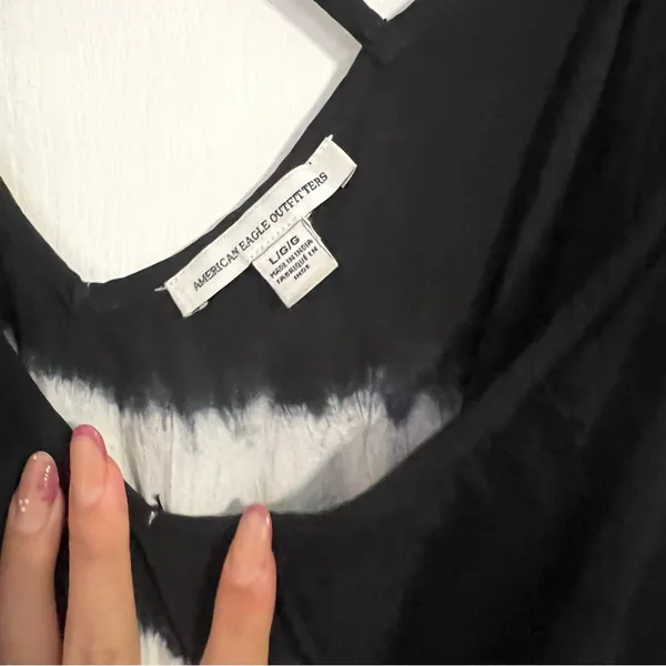 American Eagle Outfitters Monochrome Tie-Dye Maxi Dress - Image 4