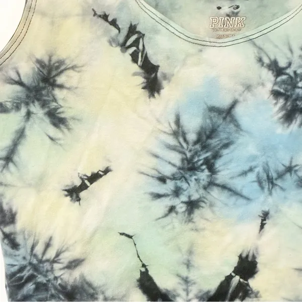 Victoria's Secret PINK Womens Size Medium Tie Dye Lounge Crop Tank - Image 2